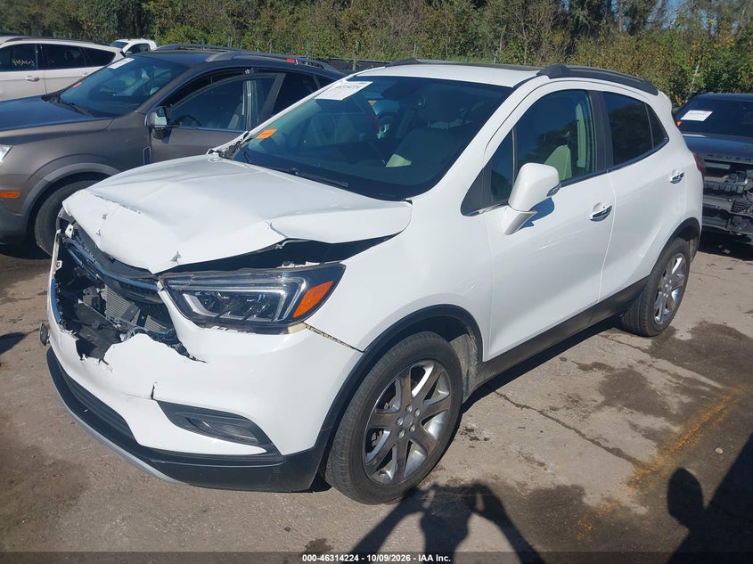 Vin: kl4cjgsm0jb709255, lot: 46814447, buick encore essence 20182