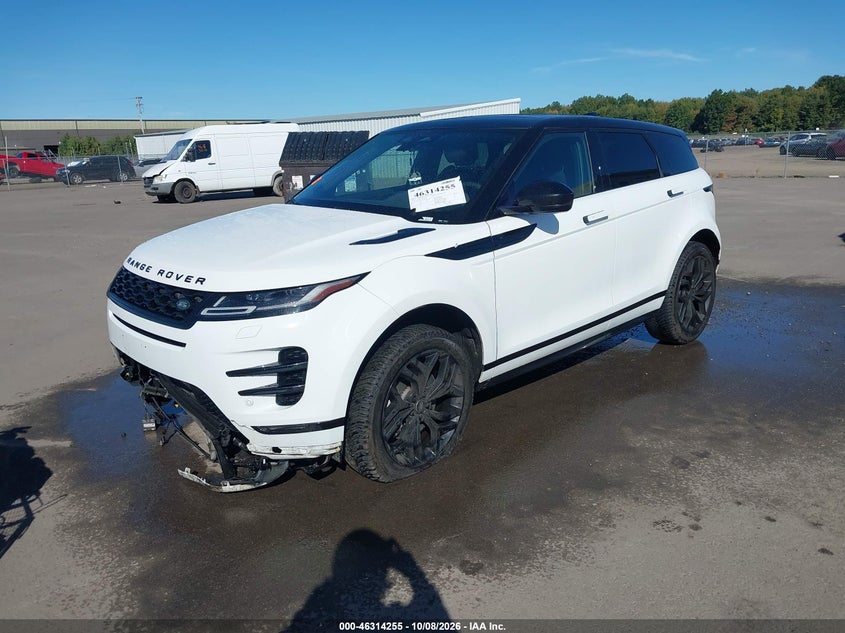 Vin: salzt2fx3nh168909, lot: 46814478, land rover range rover evoque r-dynamic s 20222