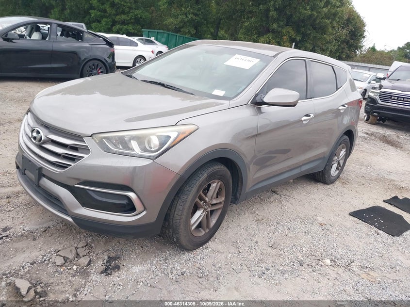 Vin: 5xyztdlb1hg437899, lot: 46814528, hyundai santa fe sport 2.4l 20172