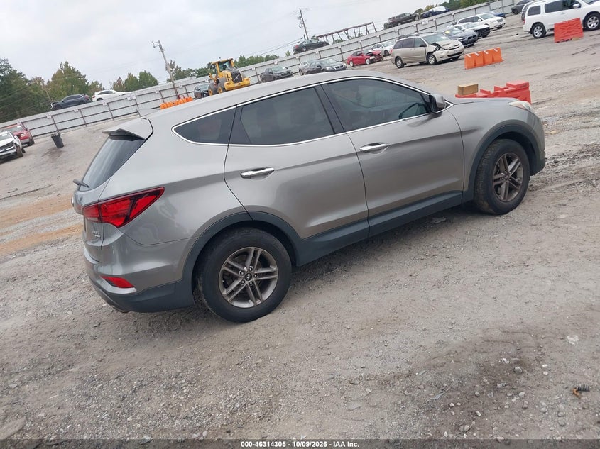 Vin: 5xyztdlb1hg437899, lot: 46814528, hyundai santa fe sport 2.4l 20174