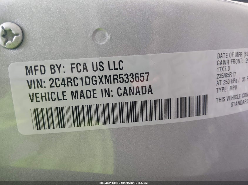 2021 CHRYSLER VOYAGER LXI · Photo 9