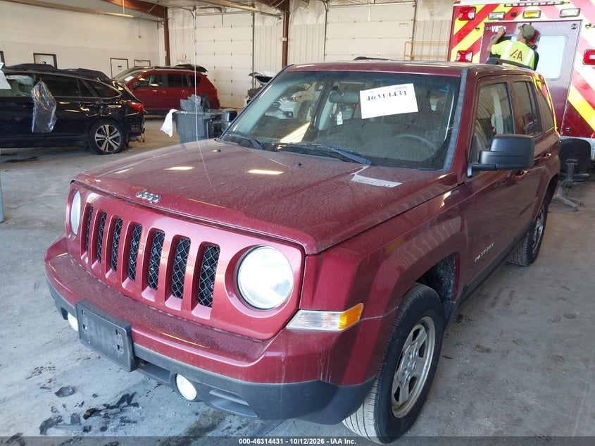 Vin: 1c4njrbb6fd268932, lot: 46814654, jeep patriot sport 20152
