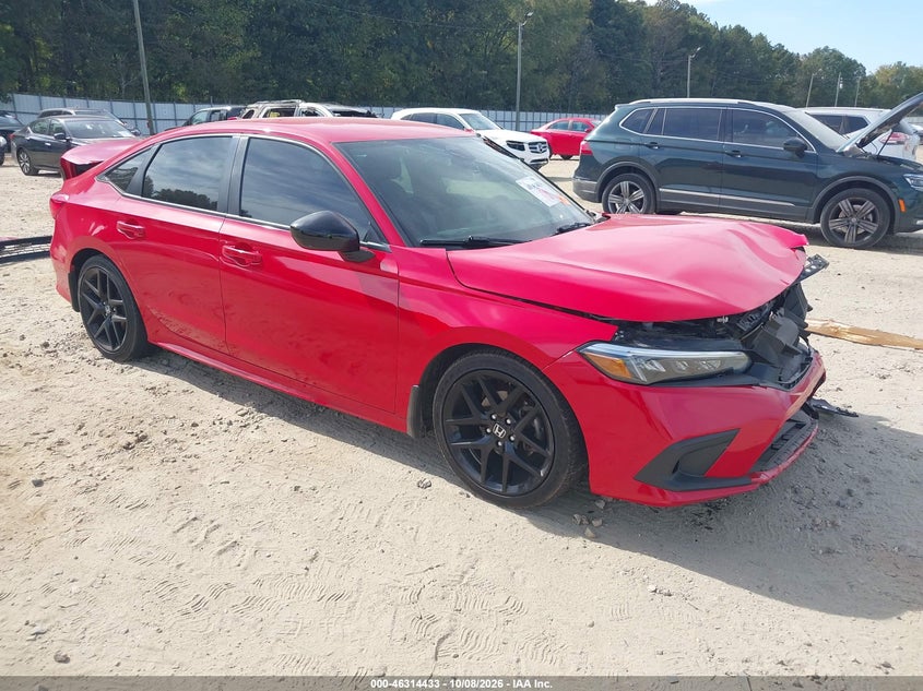 Vin: 2hgfe2f55nh556917, lot: 46814656, honda civic sport 20221