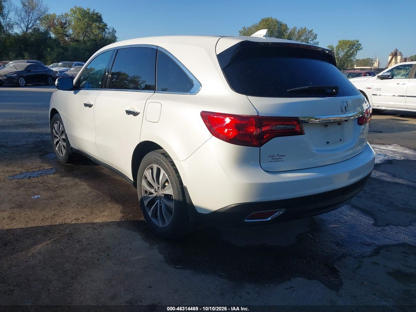 Vin: 5fryd4h60gb013722, lot: 46814692, acura mdx technology   entertainment packages/technology, entertainment   acurawatch plus packages 20163