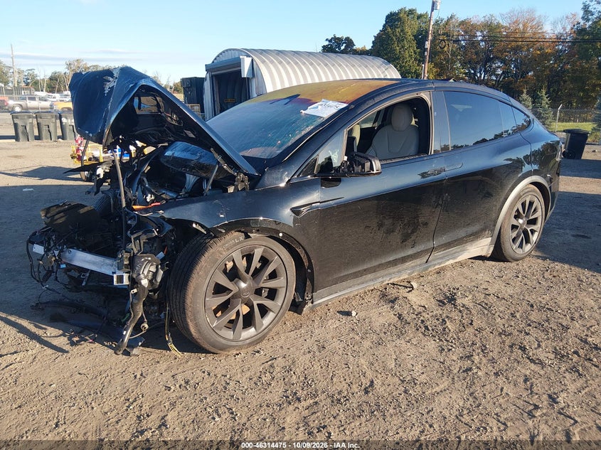 Vin: 7saxcbe68pf374255, lot: 46814698, tesla model x plaid tri motor all-wheel drive 20232