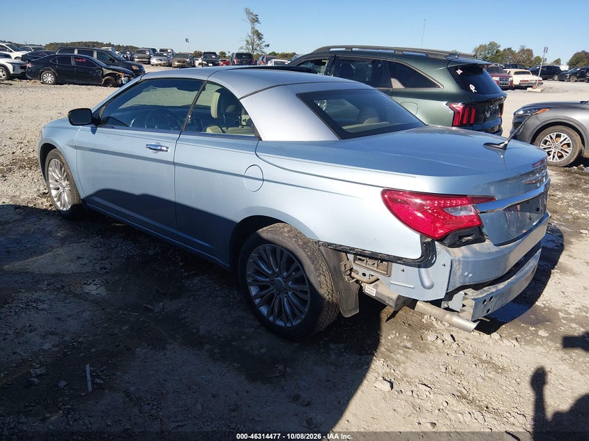 Vin: 1c3bcbfg7cn167449, lot: 46814700, chrysler 200 limited 20123