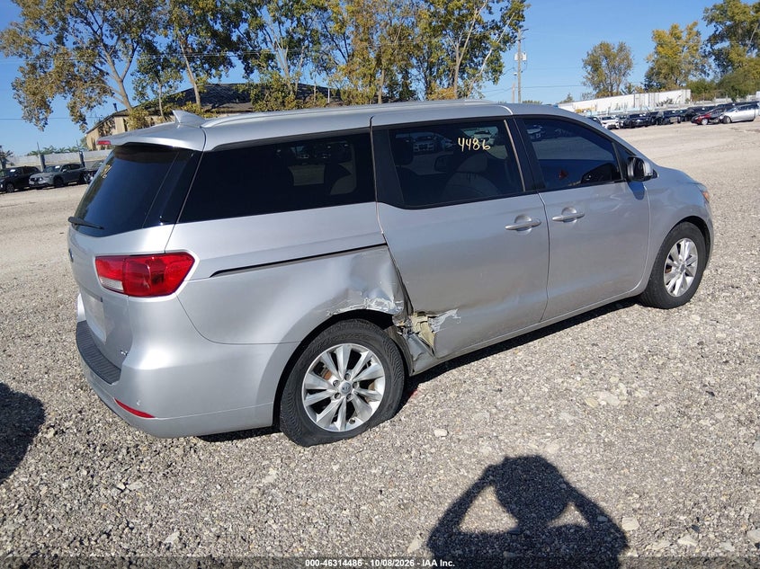 Vin: kndmb5c10f6030845, lot: 46814709, kia sedona lx 20154