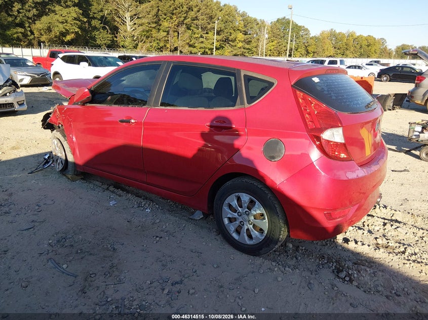 Vin: kmhct5ae1fu207604, lot: 46814738, hyundai accent gs 20153