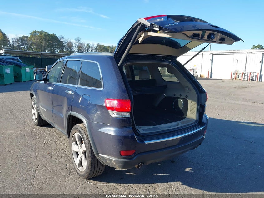 Vin: 1c4rjfbg9ec315404, lot: 46814756, jeep grand cherokee limited 20143
