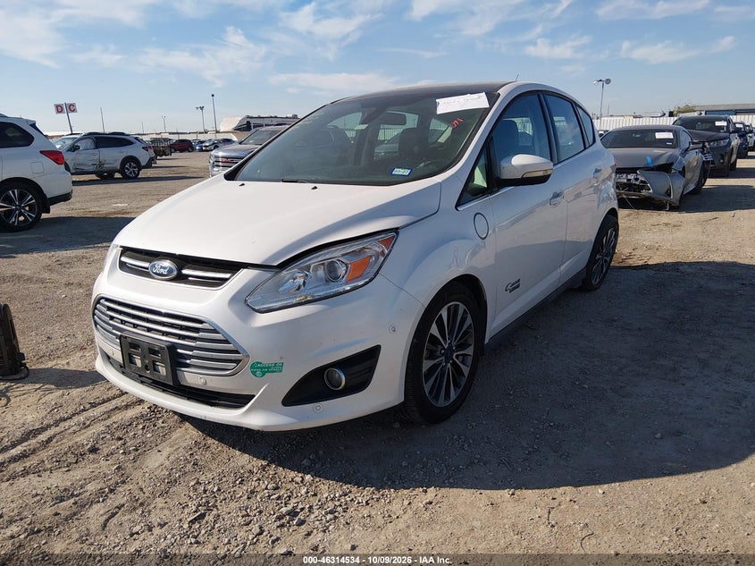 Vin: 1fadp5fu8hl105504, lot: 46814757, ford c-max energi titanium 20172