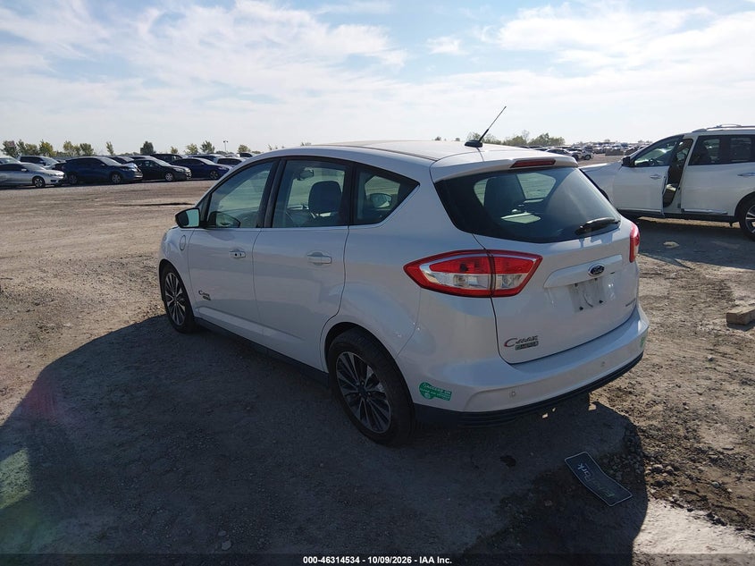 Vin: 1fadp5fu8hl105504, lot: 46814757, ford c-max energi titanium 20173
