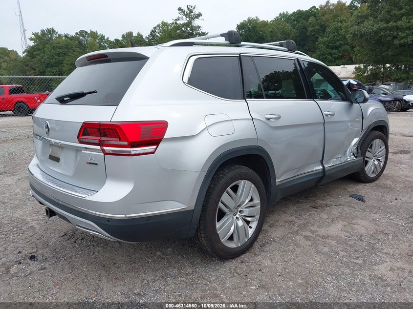 Vin: 1v2nr2ca4kc541421, lot: 46814783, volkswagen atlas 3.6l v6 sel premium 20194