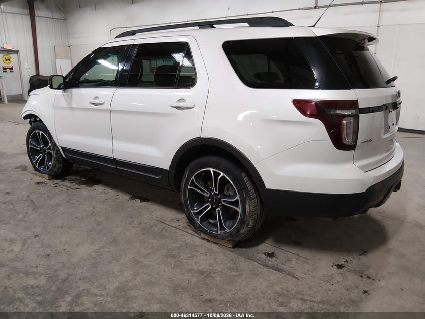 Vin: 1fm5k8gt5fgb31046, lot: 46814801, ford explorer sport 20153