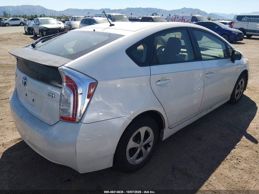 Vin: jtdkn3du6c5535382, lot: 46814861, toyota prius two 20124