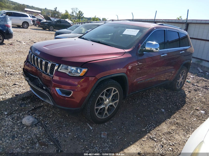 Vin: 1c4rjebg9kc673558, lot: 46814888, jeep grand cherokee limited 4x2 20192