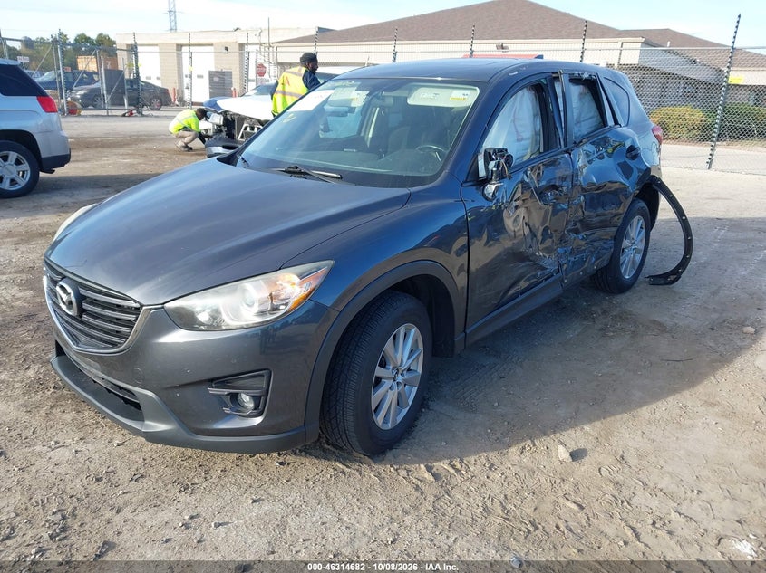 Vin: jm3ke4cy5g0826511, lot: 46814905, mazda cx-5 touring 20162