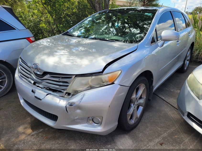 Vin: 4t3zk3bb1au020708, lot: 46814977, toyota venza base v6 20101