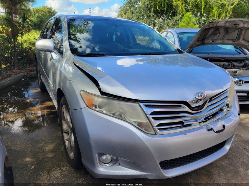 Vin: 4t3zk3bb1au020708, lot: 46814977, toyota venza base v6 20102