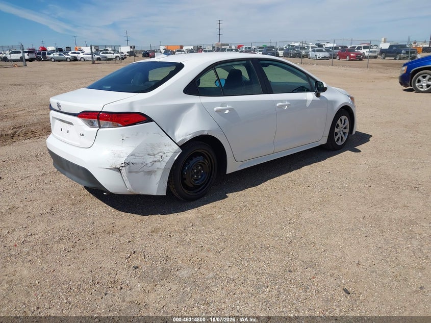 Vin: 5yfb4mde4tp429484, lot: 46815023, toyota corolla le 20264