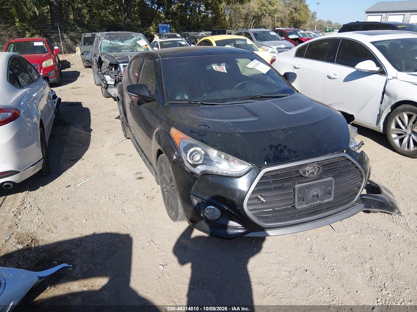 Vin: kmhtc6ae0gu272855, lot: 46815033, hyundai veloster turbo 20161