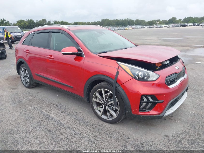 Vin: kndcc3lc8m5462777, lot: 46815110, kia niro touring 20211