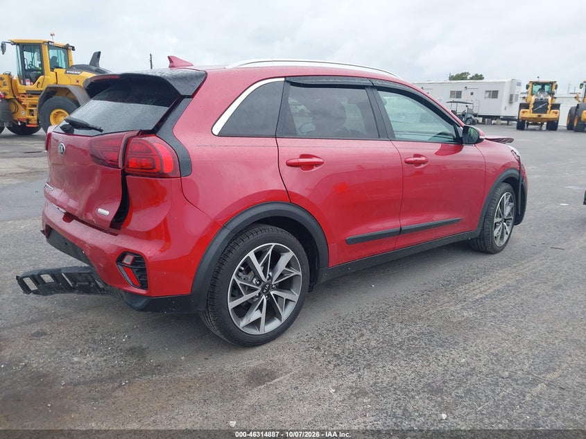Vin: kndcc3lc8m5462777, lot: 46815110, kia niro touring 20214
