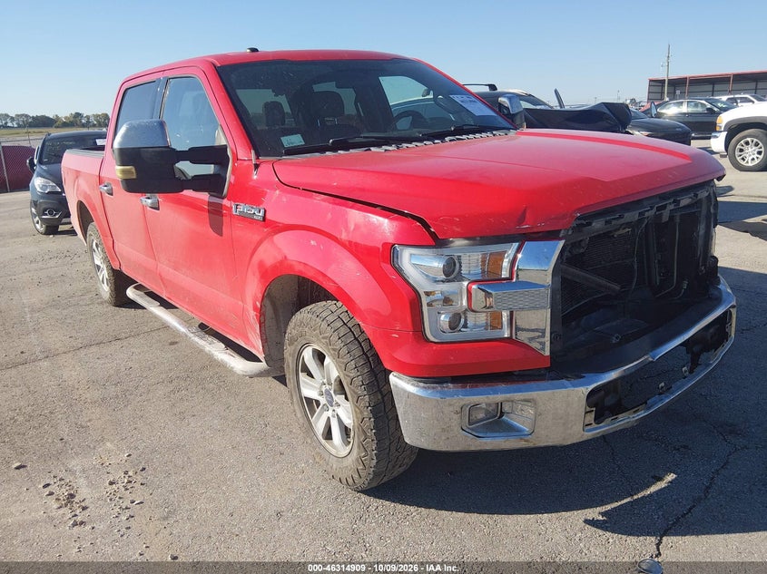 Vin: 1ftew1cf7gfa15127, lot: 46815132, ford f-150 xlt 20161