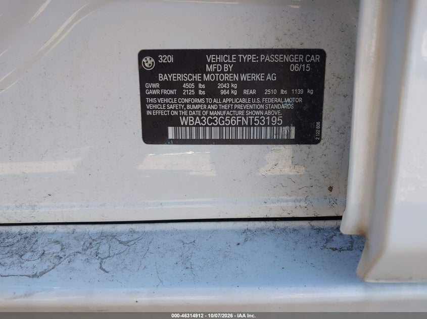 2015 BMW 320I XDRIVE · Photo 9