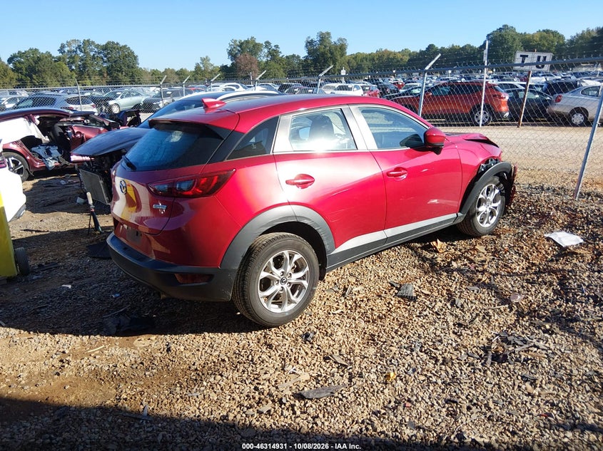 Vin: jm1dkfb79j1303833, lot: 46815154, mazda cx-3 sport 20184