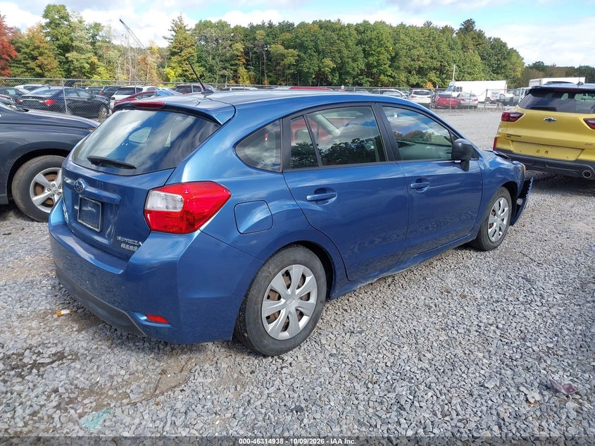 Vin: jf1gpaa66e8227355, lot: 46815161, subaru impreza 2.0i 20144