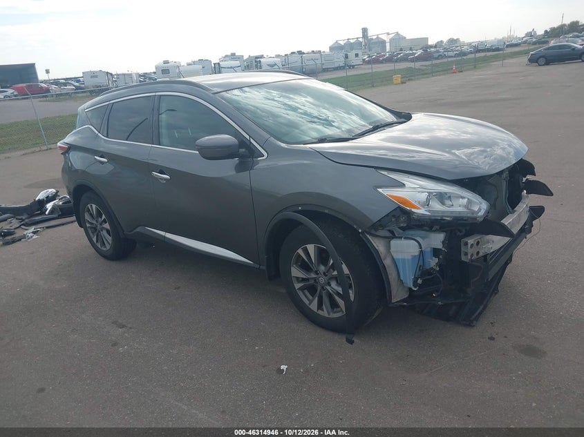 Vin: 5n1az2mh1hn107851, lot: 46815168, nissan murano sv 2017 img_1