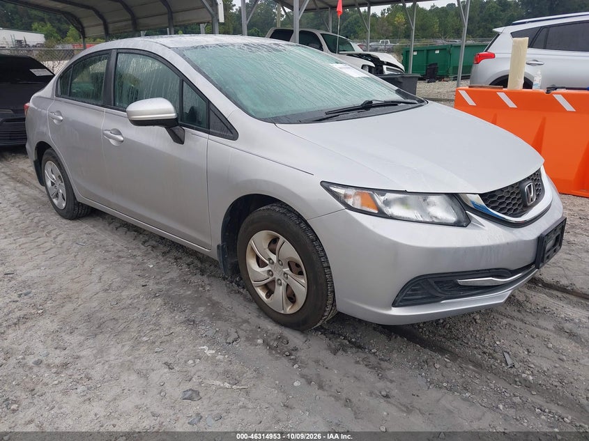 Vin: 19xfb2f50fe030148, lot: 46815176, honda civic lx 20151