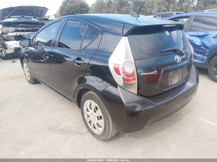 Vin: jtdkdtb33d1050431, lot: 46815207, toyota prius c three 20133