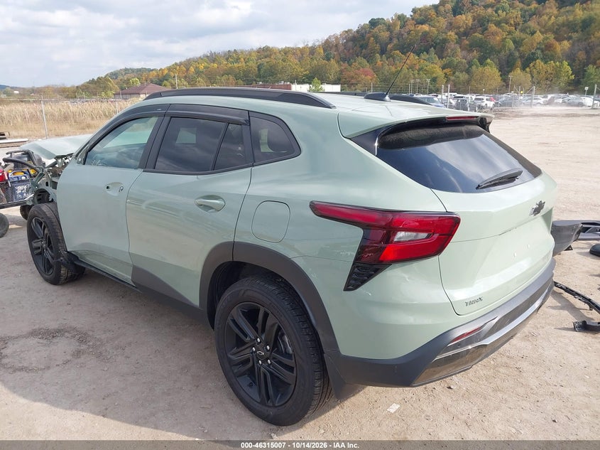 Vin: kl77lkep7sc263690, lot: 46815230, chevrolet trax fwd activ 20253