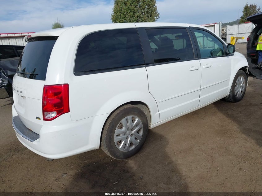Vin: 2c4rdgbg3hr733353, lot: 46815280, dodge grand caravan se 20174