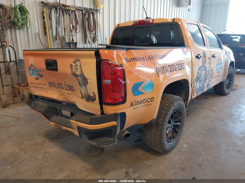 Vin: 1gcgtden2n1305986, lot: 46815284, chevrolet colorado 4wd  short box z71 20224