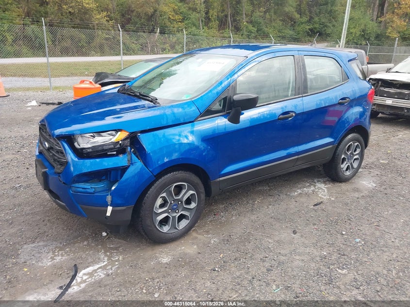 Vin: maj3s2fe9mc416855, lot: 46815286, ford ecosport s 20212