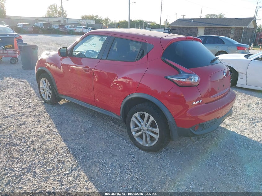 Vin: jn8af5mr5ft506928, lot: 46815297, nissan juke sv 20153