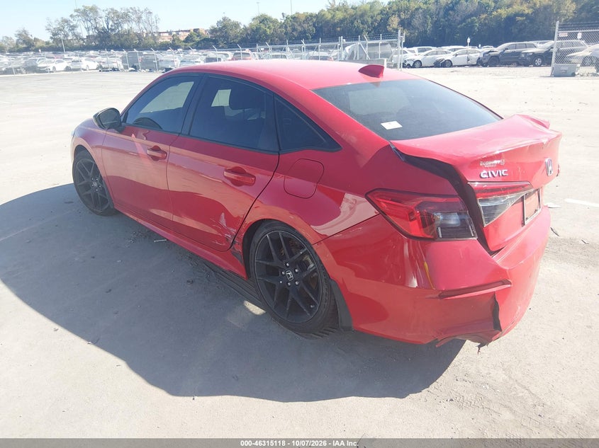 Vin: 2hgfe2f52ph521545, lot: 46815341, honda civic sport 20233