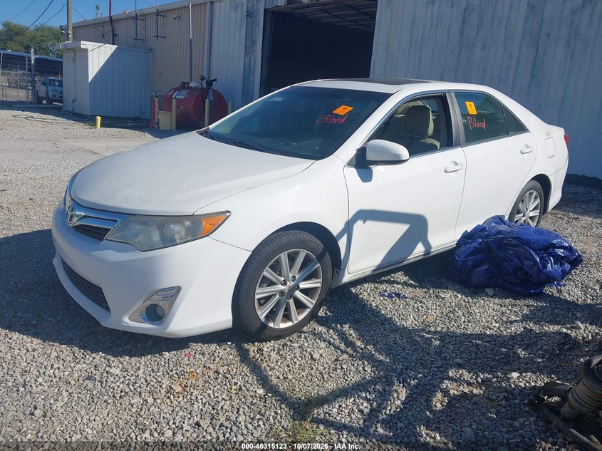 Vin: 4t1bf1fkxcu151362, lot: 46815346, toyota camry xle 20122