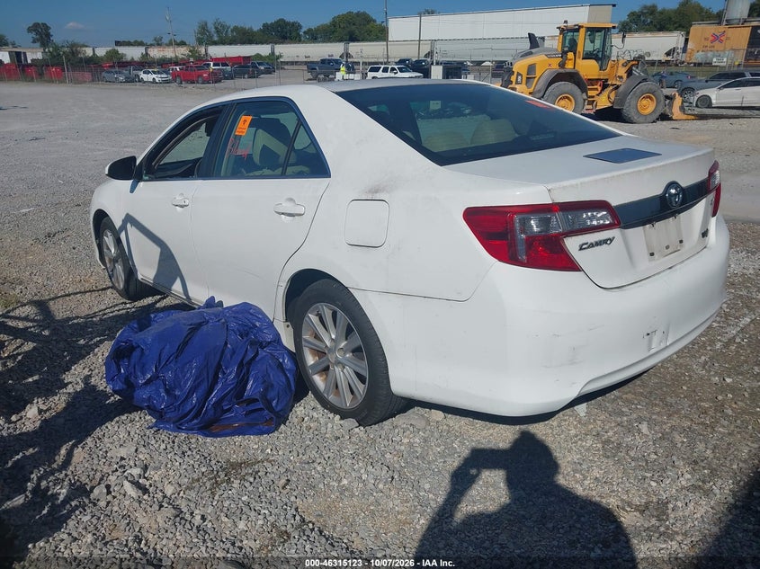 Vin: 4t1bf1fkxcu151362, lot: 46815346, toyota camry xle 20123