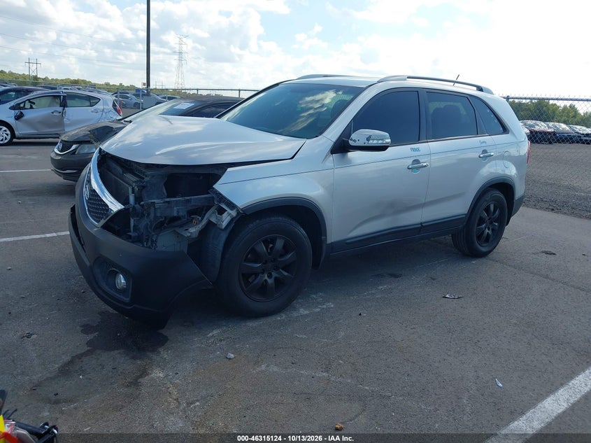 Vin: 5xykt4a63cg205725, lot: 46815347, kia sorento lx 20122