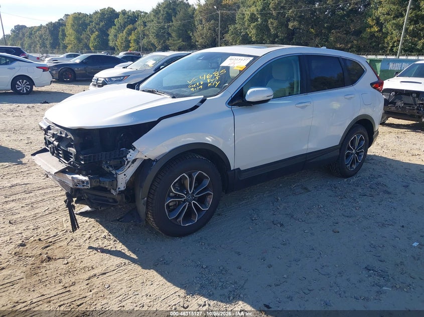Vin: 5j6rw2h89ll004685, lot: 46815350, honda cr-v awd ex-l 20202