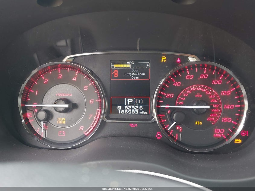 SUBARU WRX 2016 VIN JF1VA1J64G8830736