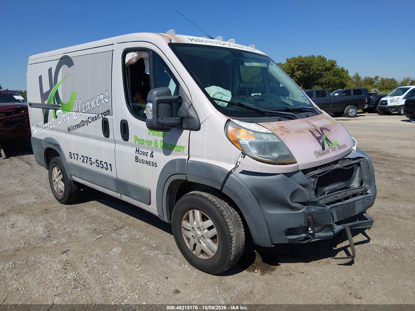 Vin: 3c6trvng0ee110591, lot: 46815399, ram promaster 1500 low roof 20141