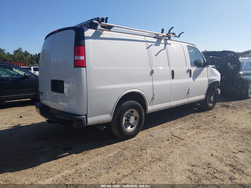 Vin: 1gcwgafp8m1206103, lot: 46815516, chevrolet express cargo rwd 2500 regular wheelbase wt 20214