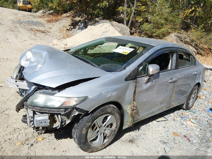 Vin: 2hgfb2f52eh560254, lot: 46815546, honda civic lx 20142