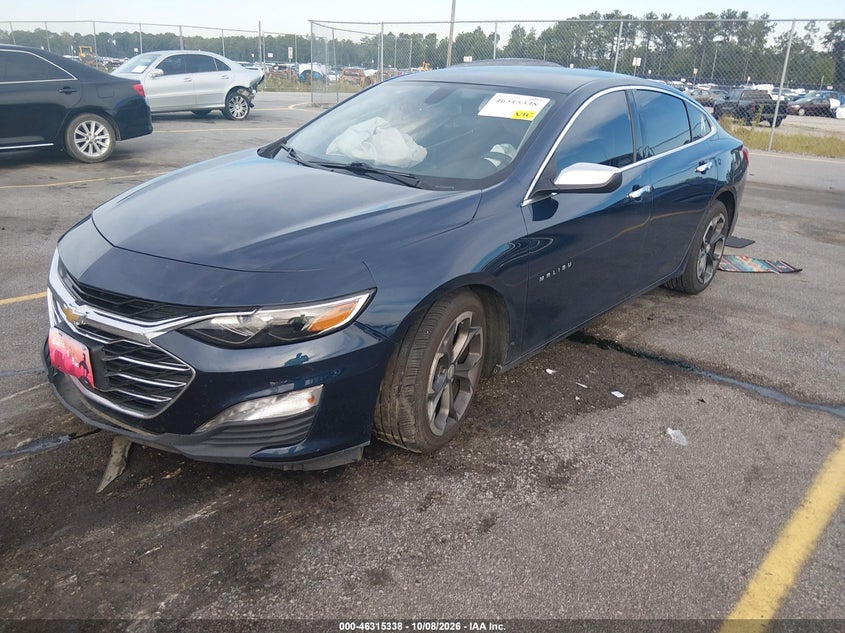 Vin: 1g1zd5st8nf163573, lot: 46815561, chevrolet malibu fwd lt 20222
