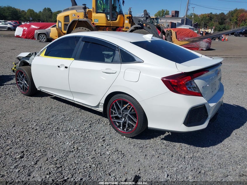 Vin: 2hgfc1e56jh707338, lot: 46815572, honda civic si 20183