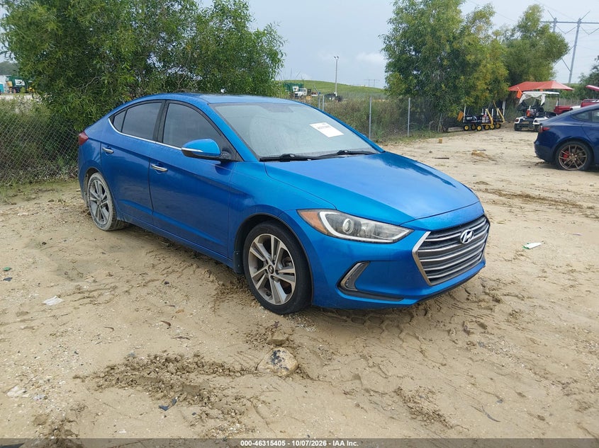 Vin: kmhd84lf2hu283406, lot: 46815628, hyundai elantra limited 20171